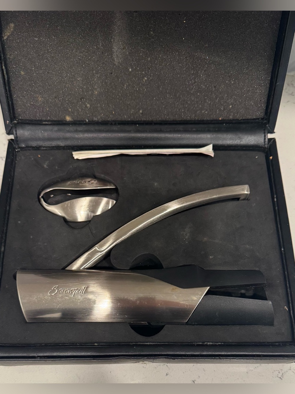 Vintage Screwpull LM-400 Professional Lever Corkscrew Wine Opener Set w/ Case